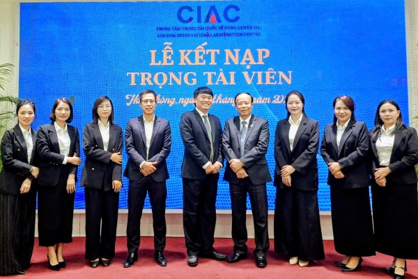 LỄ KẾT NẠP TRỌNG TÀI VIÊN – TRUNG TÂM TRỌNG TÀI QUỐC TẾ VÙNG DUYÊN HẢI